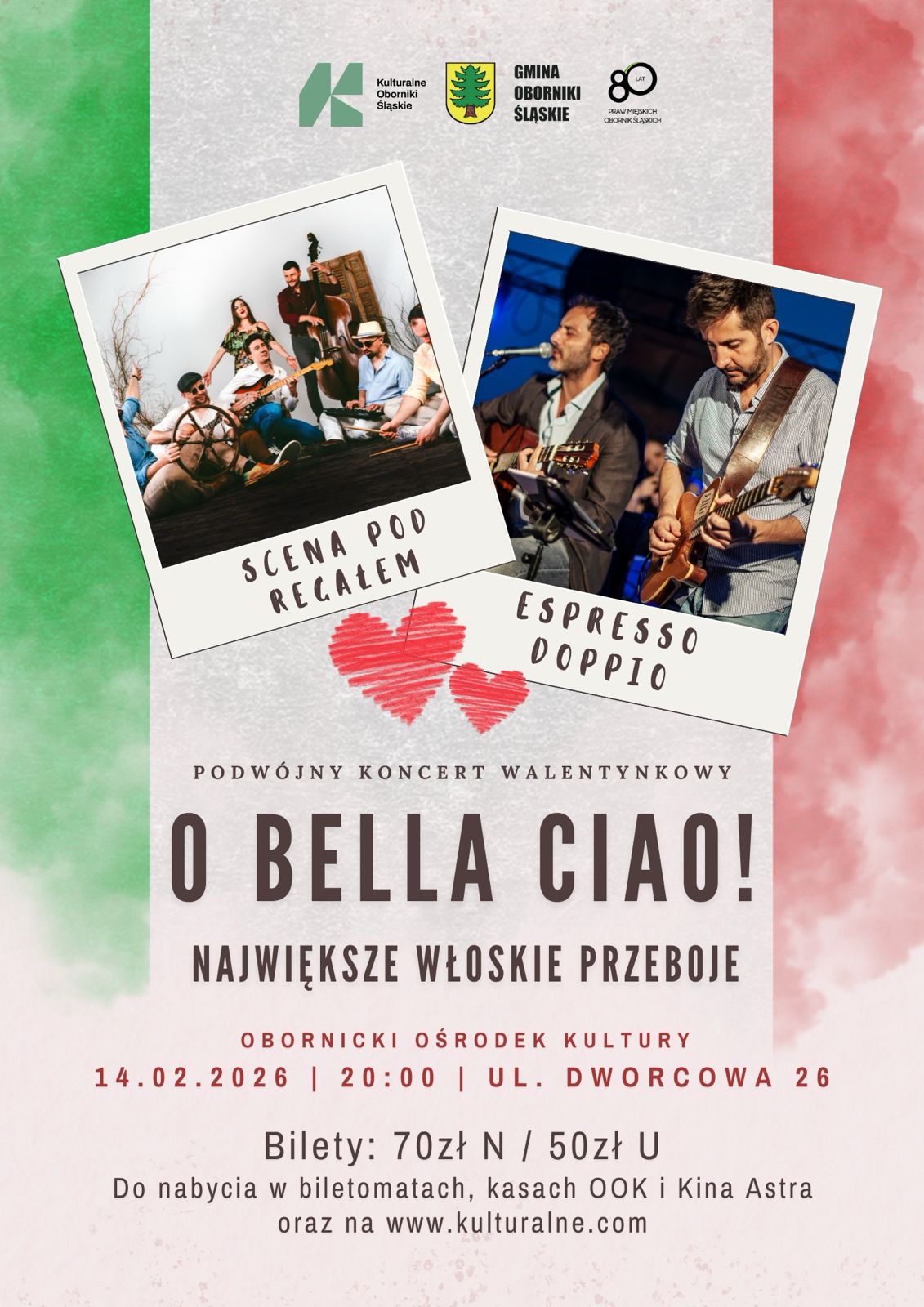„O Bella Ciao. Największe włoskie przeboje” – Espresso Doppio & Scena Pod Regałem
