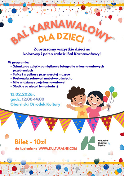 Bal Karnawałowy dla dzieci